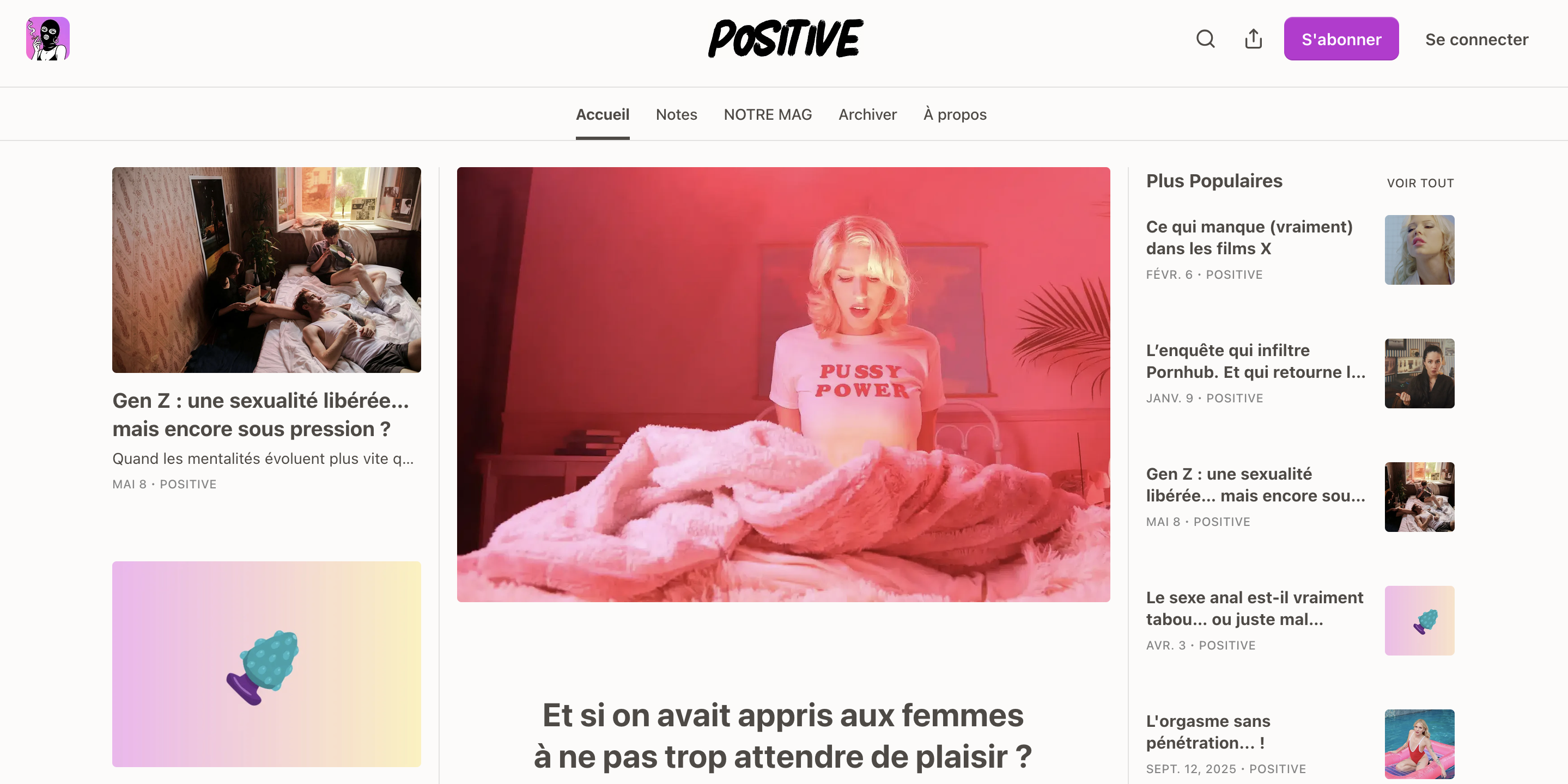 Aperçu de la newsletter Positive